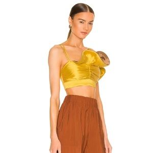 nwt SILVIA TCHERASSI Doriana Top in Marigold | Size XS